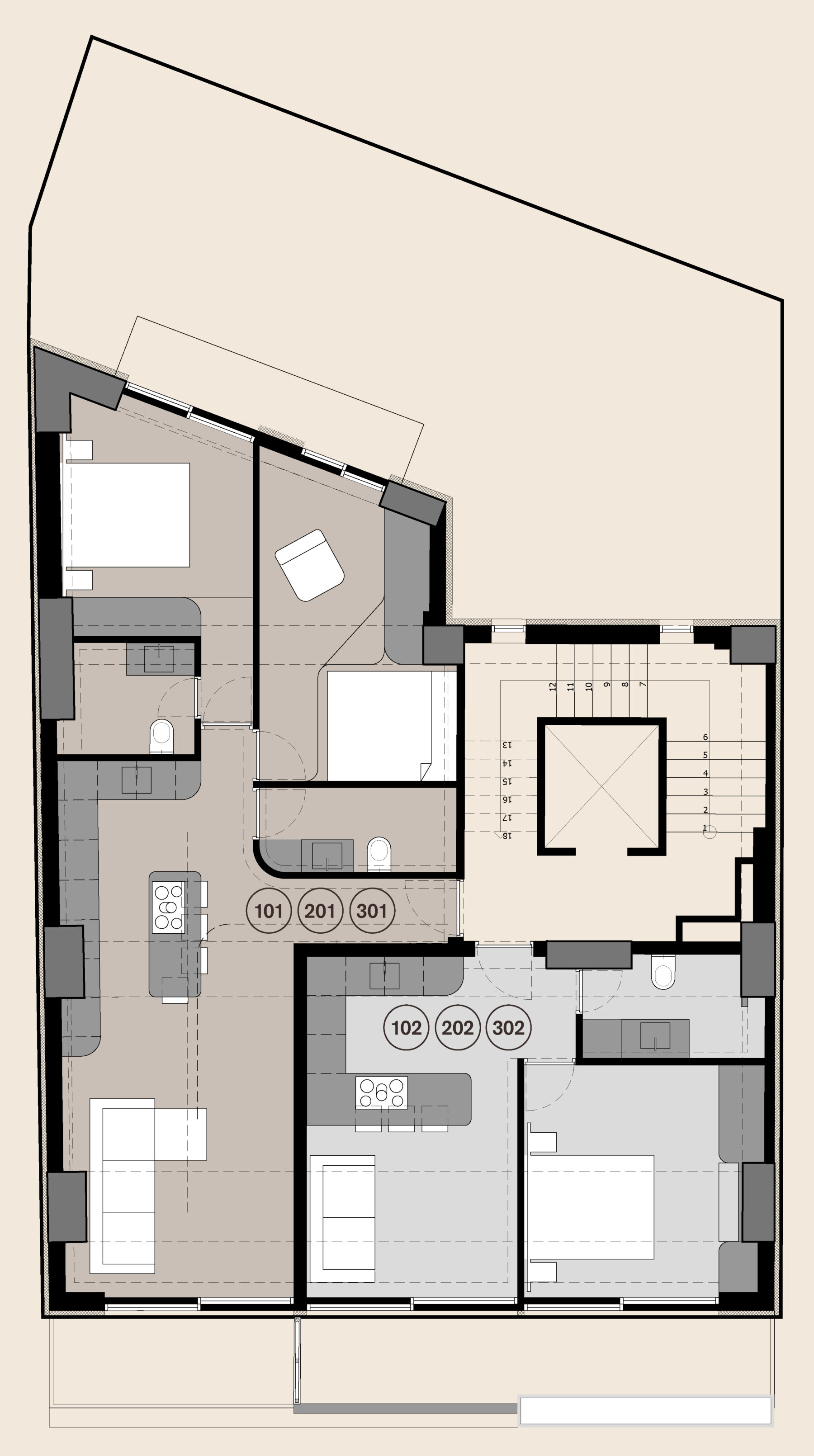3. TYPICAL FLOOR PLAN 1-2-3